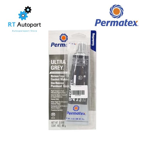 Permatex กาวทาปะเก็น สีเทา RTV Ultra Gray ปะเก็นเหลว / กาวเทา กาวทาปะเก็นเกรด พรีเมียมร์(1ชิ้น)