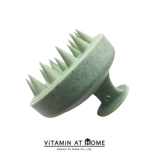แปรงนวดหนังศีรษะ Scalp massager (สีเขียว) 