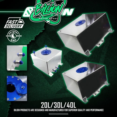 ถังน้ำมัน Billion อลูมิเนียม ฝาปิดน้ำเงิน [20L]