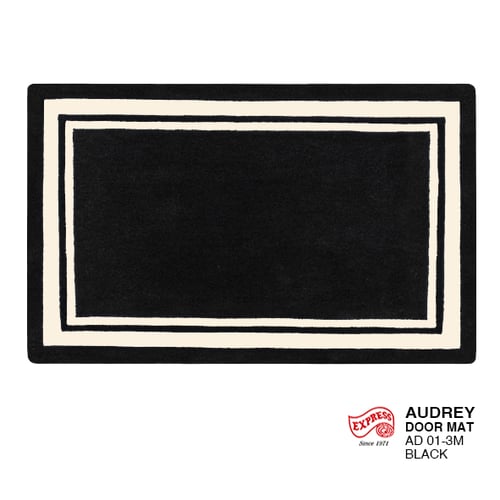 พรมรุ่น AUDREY MAT (DM) AD01-3 DM 50x80 ซม. BLACK (พรีออเดอร์)