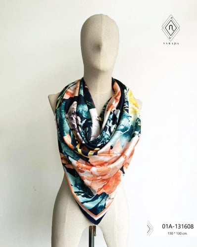 ผ้าพันคอ ผ้าคลุมไหล่ผืนใหญ่ 01A-131608