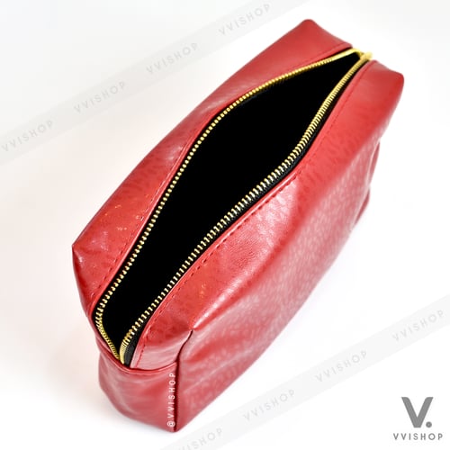 YSL Beaute Red Makeup Bag