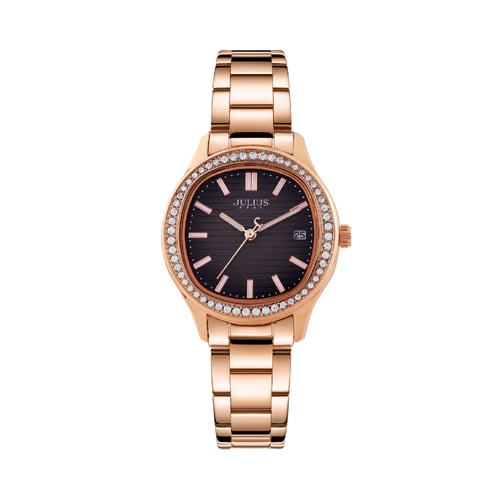 นาฬิกา Julius JA-1460 F สายสแตนเลส สีโรสโกลด์