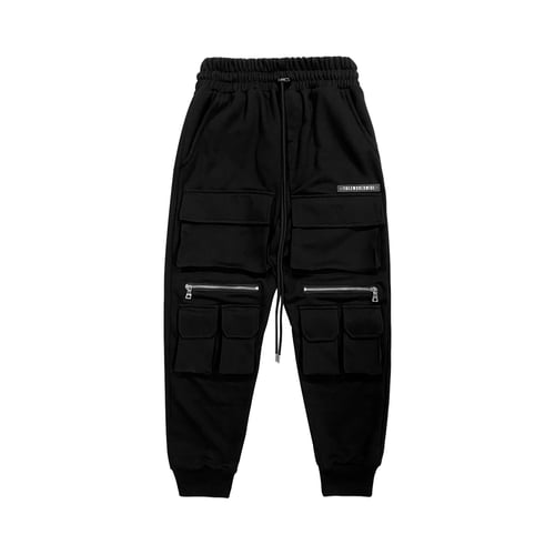 TZ WORLDWIDE MULTIPLE POCKET CARGO PANTS BLACK