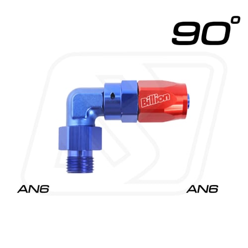 Billion ข้อต่อ AN6 ตรง/45°/90° AN6 ออก AN6/AN6 หัวตัด (BLUE/BLACK)