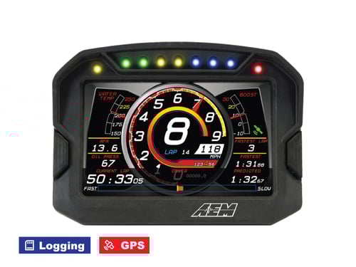 หน้าจอ AEM CD-7 Carbon Digital Dash ขนาด7" มี Logging และ GPS