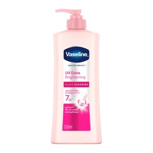 Vaseline โลชั่นUV Extra Brightening 300ml.#สีชมพู