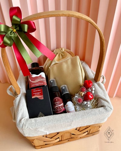 SX05 ชุดตะกร้า กระเช้าสปา ที่ปิดตา / Diffuser / Room Spray และ Pillow Mist