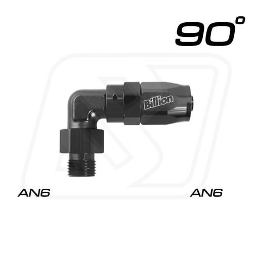 Billion ข้อต่อ AN6 ตรง/45°/90° AN6 ออก AN6/AN6 หัวตัด (BLUE/BLACK)
