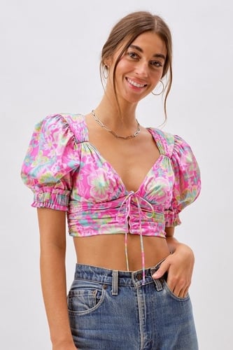 FOR LOVE & LEMONS - JULIEN CROP TOP