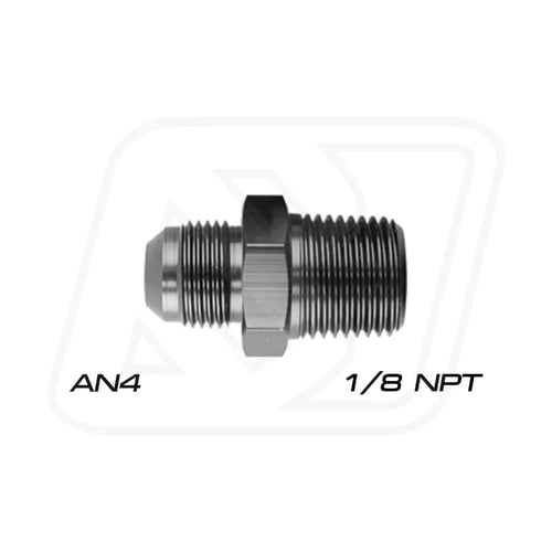 Billion ข้อลดเกลียว 1/8" NPT ออก AN4 / AN6 (BLUE/BLACK)