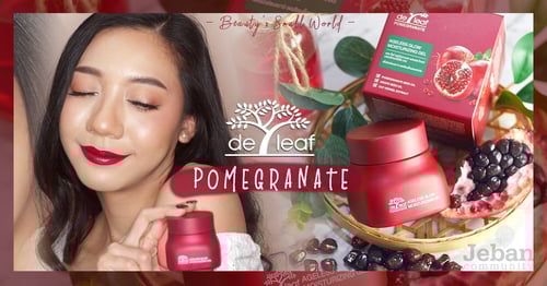 De Leaf Pomegranate เจลบำรุงผิวทับทิมเพื่อผิวกระจ่างใส ตึงกระชับ ไร้ริ้วรอย