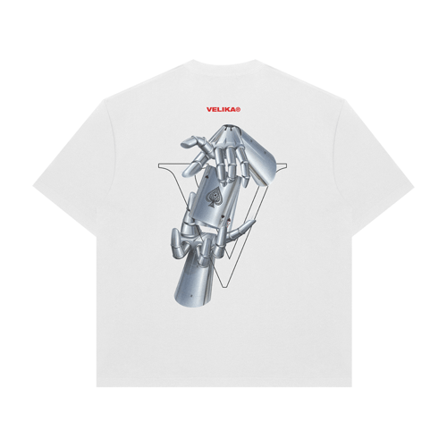 VELIKA POCKET ACES OVERSIZED T-SHIRT WHITE