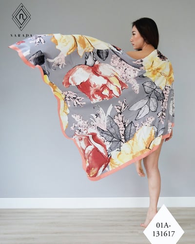 ผ้าพันคอ ผ้าคลุมไหล่ผืนใหญ่ 01A-131617