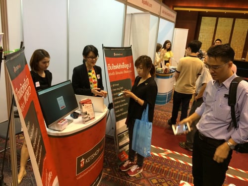 บูธงาน Ecommerce Expo 2016 มีผู้ประกอบการมากมายที่สนใจในงานวันนี้