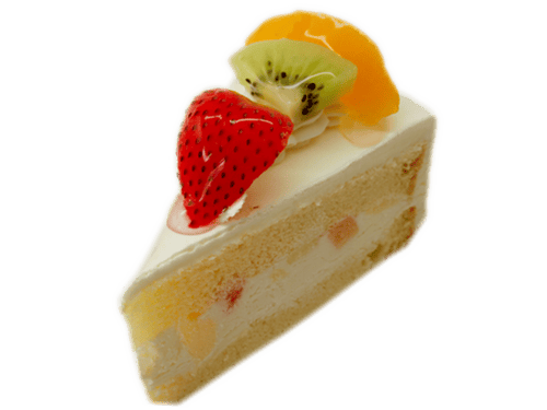 เค้กนมสดผลไม้แบบชิ้น