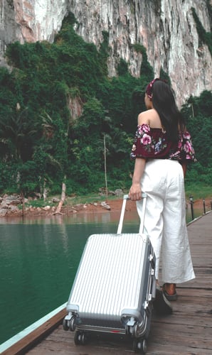 กระเป๋าเดินทาง 20นิ้ว สีเงิน