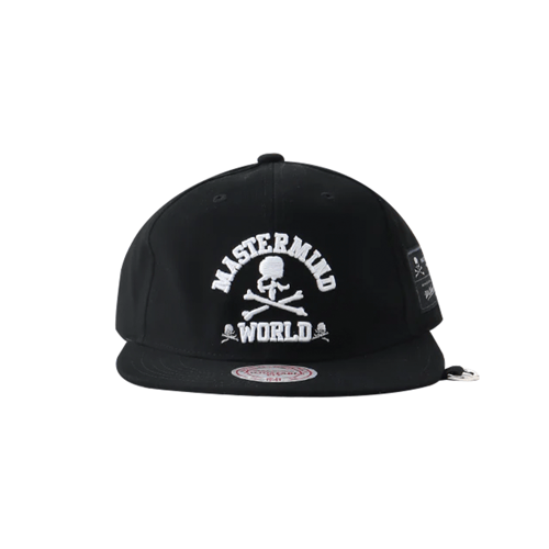 MASTERMIND WORLD X MITCHELL & NESS DEAD STOCK STRAPBACK CAP BLACK