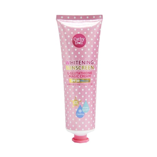 (โปรปลายฝน ต้นหนาว)CATHY DOLL L-Glutathione Magic Cream SPF50 PA+++ 60ml.