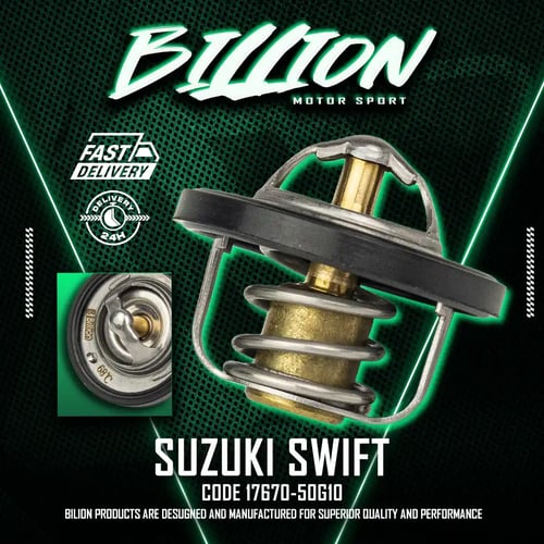 Billion Thermostat 68° วาล์วน้ำ Billion 68 องศา [17670-50G10] สำหรับ Suzuki Swift 1.2 ECO