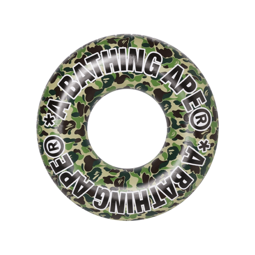 A BATHING APE ABC BEACH FLOATING TUBE GREEN CAMO