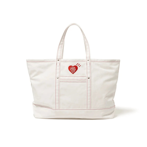 HUMAN MADE X GIRL'S DON'T CRY "GDC" TOTE BAG WHITE