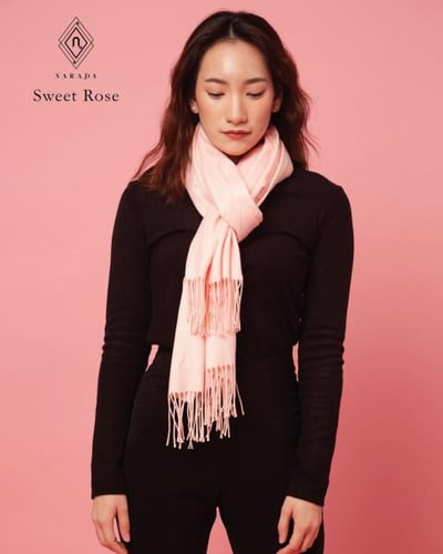 ผ้าพันคอแคชเมียร์  Sweet Rose