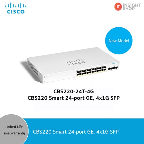 [CBS220-24T-4G-EU] CBS220 Smart 24-port GE,  4x1G SFP