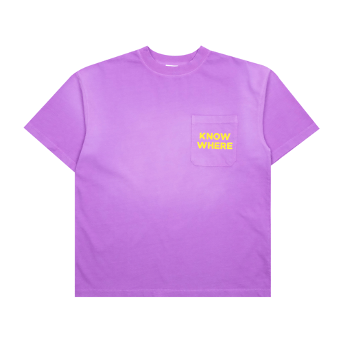 KNOWWHERE STUDIO LOST POCKET T-SHIRT PURPLE