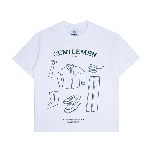 KNOWWHERE STUDIO GENTLE MAN T-SHIRT WHITE