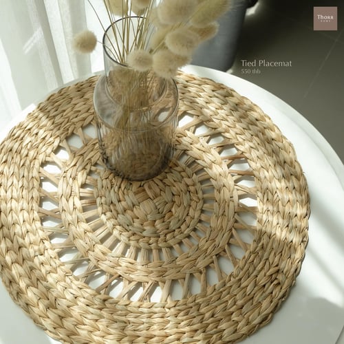 Tied nature placemat 38 cm.
