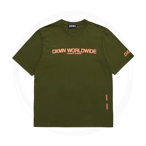 DXMN DXMN WORLDWIDE OVERSIZED T-SHIRT GREEN
