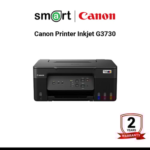 เครื่องพิมพ์อิงค์เจ็ท Canon Printer Inkjet G3730 (WiFi,Mopria,AirPrint)
