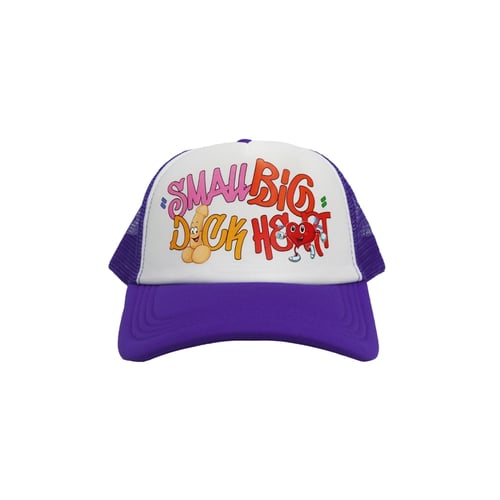 SMALLDICK BIGHEART TRUCKER CAP PURPLE