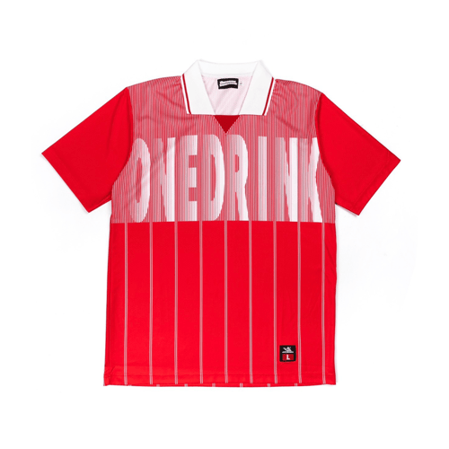 ONE DRINK AND WE GO HOME JERSEY STRIPED RED