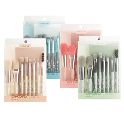 ชุดแปรงแต่งหน้าBasic mini brush set 8 PCS สินค้าคละสี(MC4297)