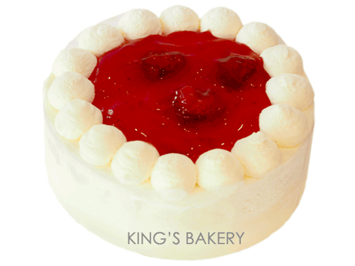 เค้กนมสดสตรอเบอรี่กวน 7 นิ้ว