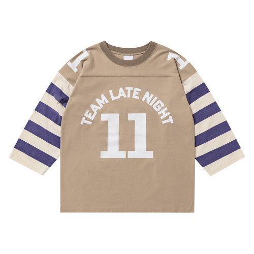 A BATHING APE BABY MILO HAMBURGER LONG SLEEVE T-SHIRT BLACK