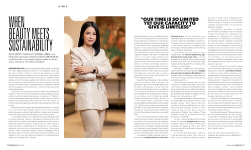 PregSkin Prestige Magazine Interview Pattamon Kerdlappol