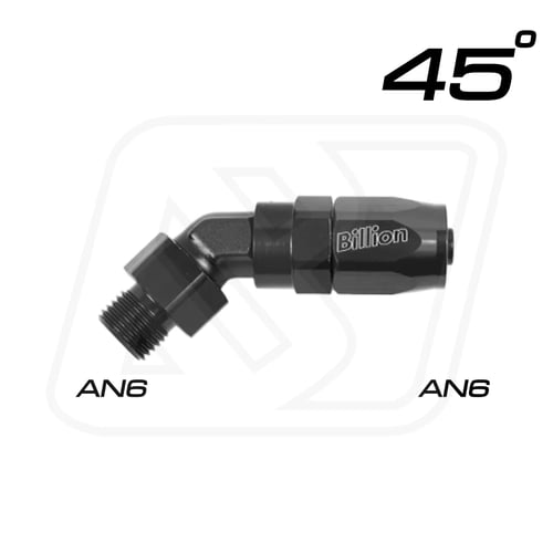 Billion ข้อต่อ AN6 ตรง/45°/90° AN6 ออก AN6/AN6 หัวตัด (BLUE/BLACK)
