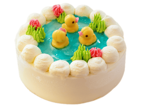 เค้กนมสดวนิลาหน้าเป็ดน้อย