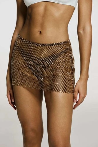 CULT NAKED - CHOCO STARDUST SKIRT