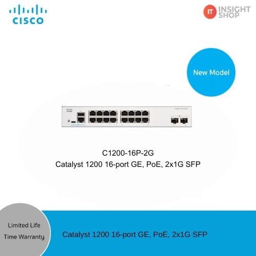 [C1200-16P-2G] Cisco Catalyst 1200 16-port GE, PoE, 2x1G SFP