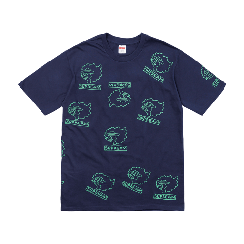 SUPREME GONZ HEADS T-SHIRT NAVY