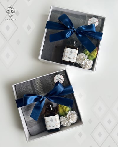 ของขวัญ ของพรีเมี่ยม ชุดเซทผ้าพันคอผ้าแคชมีน่า และก้านไม้หอม NRS05