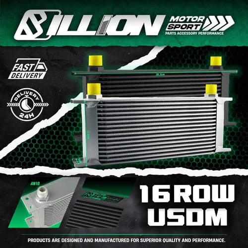 แผงออยคูลเลอร์ Billion USDM AN10 16Row Silver
