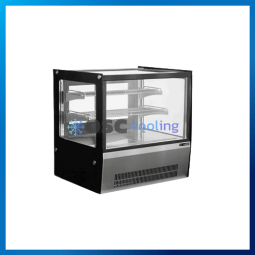 ตู้โชว์เค้กกระจกตรง สำหรับวางบนเคาท์เตอร์ "SANDEN" 5.3 คิว [SKR-0090R]