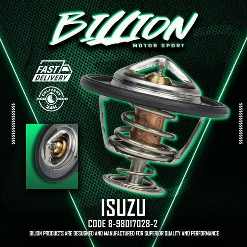 Billion Thermostat 68° วาล์วน้ำ Billion 68 องศา [8-98017027-2] สำหรับ ISUZU D-MAX, MU-7, MU-X, 1.9 Blue Power, 4JK1, 4JJ1, RZ4E