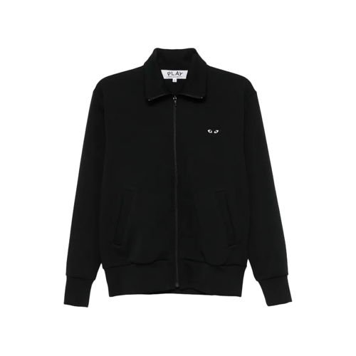 COMME DES GARCONS PLAY ZIP SWATSHIRT BLACK