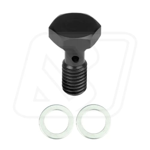 Billion หัวบันโจ M10.5 ออก AN6 พร้อมตัวหนอน M10x1.0x28 (BLUE/BLACK)